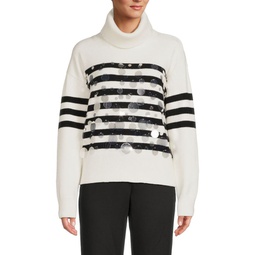 Embellished Stripe Sweater