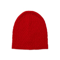 Cable Knit Wool Blend Beanie