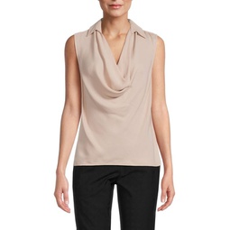 Ameliee Collared Cowl Neck Top