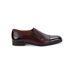 Cap Toe Leather Loafers