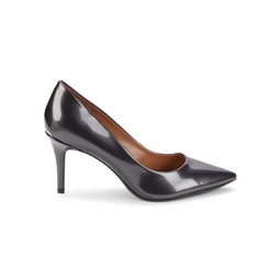 Pewter Point Toe Pumps