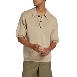 Colin Ribbed Sweater Polo