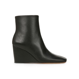 Andy Leather Wedge Ankle Boots