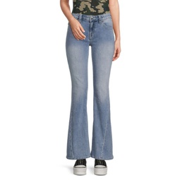 Joey Low Rise Faded Bootcut Jeans