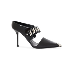 Patent Leather Chain Pumps