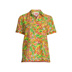 Cabana Floral Cover Up Shirt
