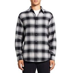 Noll Plaid Flannel Relaxed-Fit Shirt