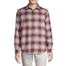 Noll Plaid Flannel Relaxed-Fit Shirt