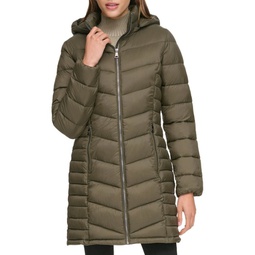Quilted & Hooded Puffer Coat