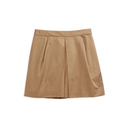 Little Girls & Girls Cotton Mini Skirt