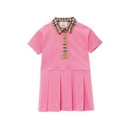 Baby Girls & Little Girls Sigrid Check Polo Shirtdress