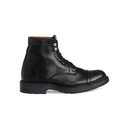 Costanzo Cap Toe Leather Derby Boots
