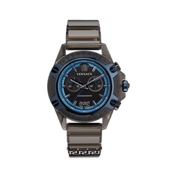 Icon Active 44MM Polycarbonate & Silicone Strap Chronograph Watch