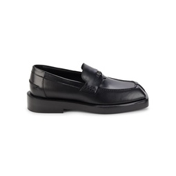 Chunky Leather Penny Loafers