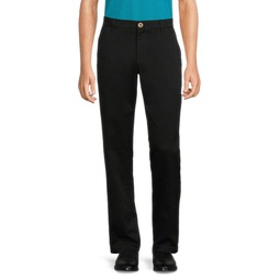Solid Flat Front Pants