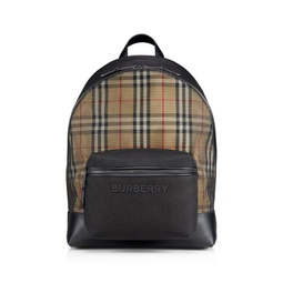 Checked Logo Backpack