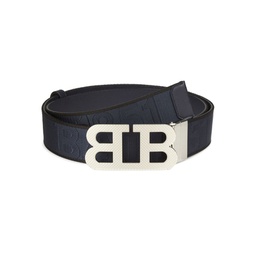 Reversible B-Mirror Canvas Belt