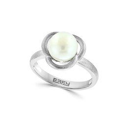 Sterling Silver & 8MM Freshwater Pearl Ring
