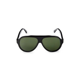 59MM Oval Sunglasses
