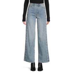 Codie High Rise Faded Wide Leg Jeans