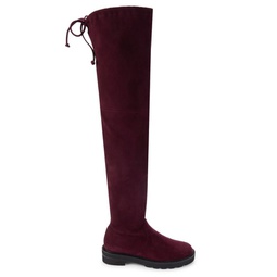 Lowland Lift Suede Over The Knee Boots