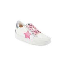 Little Girls & Girls Alaia Embellished Star Sneakers