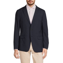 Clinton Relaxed Fit Houndstooh Wool Blend Sportcoat