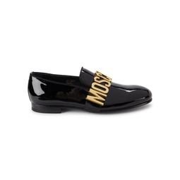Logo Patent Leather Loafers