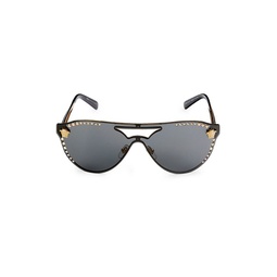 60MM Embellished Oval Sunglasses