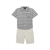 Baby Boys 2-Piece Shirt & Shorts Set