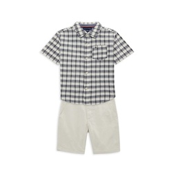 Baby Boys 2-Piece Shirt & Shorts Set