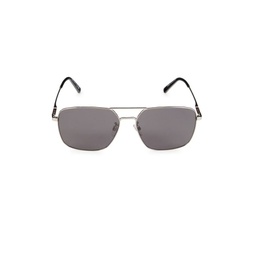 61MM Square Aviator Sunglasses