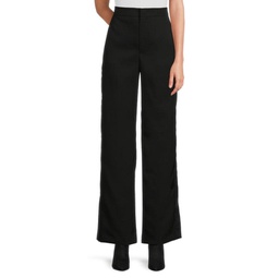 Scarly High Rise Wool Flared Pants