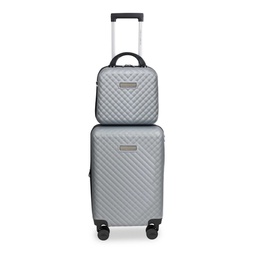 2-Piece Teagan Quilted Texture Hard Sided Spinner Suitcase Set