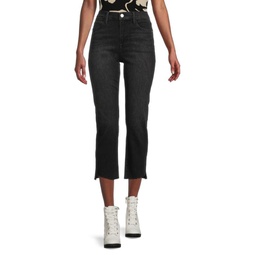 Tinsley Mid Rise Straight Cropped Jeans
