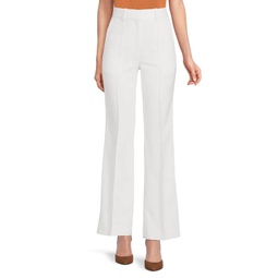 Wool Blend Flare Trousers