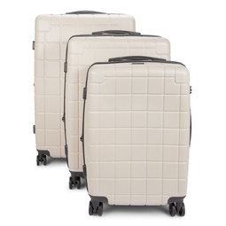 Hardyn 3-Piece Geometric Luggage Set