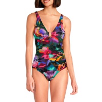 Floral Ruched One-Piece Swimsuit