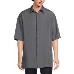 Solid Elbow Sleeve Shirt