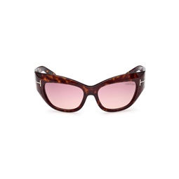 Brianna 55MM Cat Eye Sunglasses