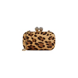 Leopard Print Calf Hair Evening Bag
