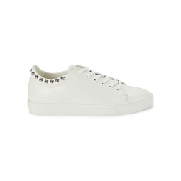 Fred Studded Leather Sneakers