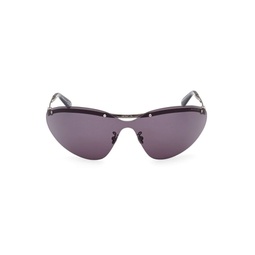 Carrion 75MM Reverse Cat Eye Shield Sunglasses