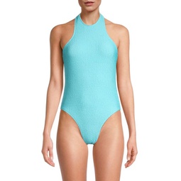 Jackie Textured One Piece Swimsuit