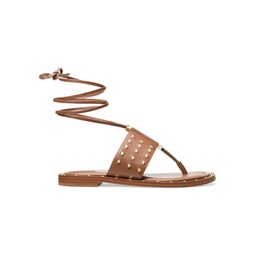 Jagger Studded Leather Lace Up Sandals