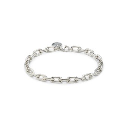 Sterling Silver Charm Link Chain Bracelet