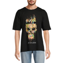 Skull Graphic Crewneck T Shirt