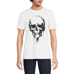 Skull Graphic Crewneck T Shirt