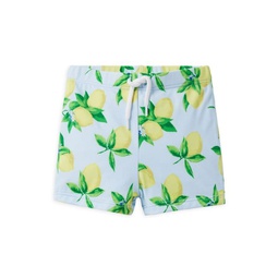 Baby Boys Lemon Print Swim Shorts