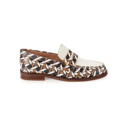 Lux Pinch Printed Penny Loafers